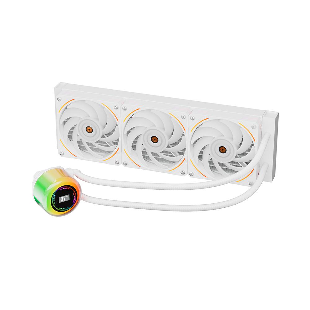 Cooler Procesor 1stPlayer CC-360-WH, Lichid, 12 cm, 3 ventilatoare, aRGB - imagine 4