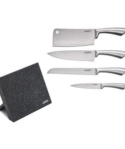 SET CUTITE DE BUCATARIE, 5 PIESE,SILVER, COOKING BY HEINNER