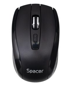 Mouse Wireless SPACER SPMO-WS-BK-04, 1600 dpi, Negru - imagine 2