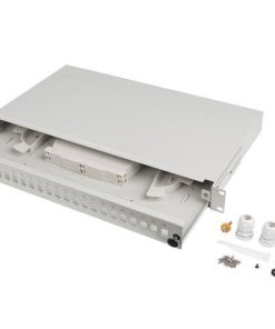 Patch panel fibră rack 19" 1U  24x SC simplex