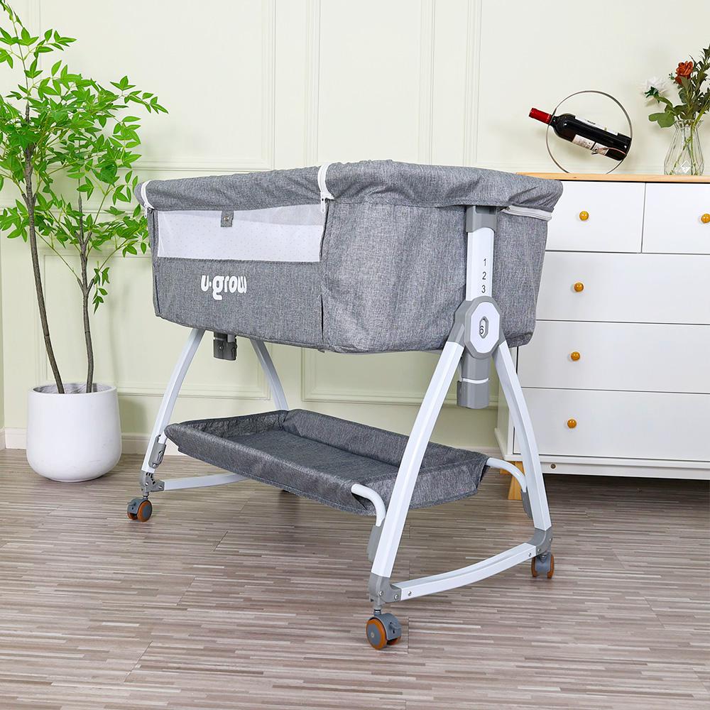 Patut 2 in 1 Co-Sleeper cu functie de leagan, U-Grow - imagine 3