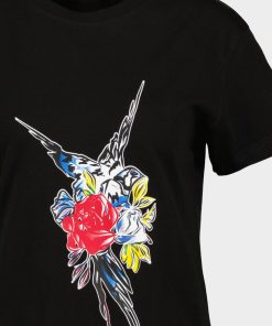 TRICOU PASARE FLORI DAMA XS - imagine 3