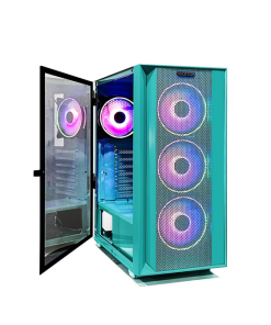 Carcasa PRO GAMING Jungle, RGB, Mid Tower, Verde - imagine 3