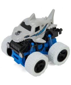 MASINA OFF-ROAD 4X4, 360 DE GRADE, 10.8CM, ALBA, MOMKI - imagine 2