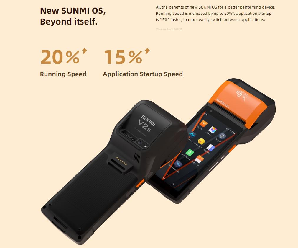 SUNMI MOBILE T5940 V2s - Wireless data POS System, V2S - imagine 4