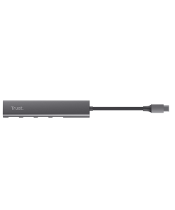 Hub USB Trust Halyx USB-A, 4 porturi, Argintiu - imagine 5
