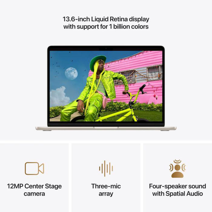 MacBook Air 13.6" Retina/Apple M5 (CPU 10-core, GPU 10-core, NeuralEngine16-core)/24GB/1TB - imagine 8