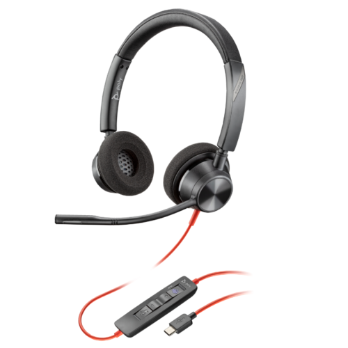 Casti Head-band HP Blackwire 3320, Cu fir, Negru