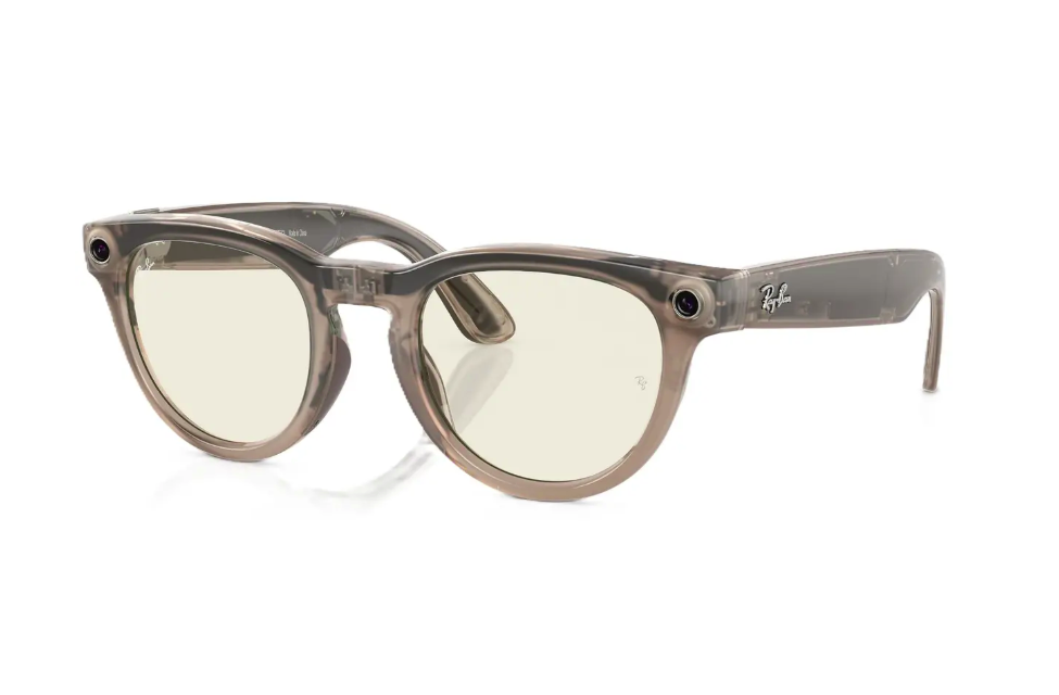 RayBan Meta Headliner Shiny Warm Stone/Dark Green Transitions - imagine 3