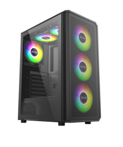 Carcasa PRO GAMING GHOST, RGB, Mid Tower, Black