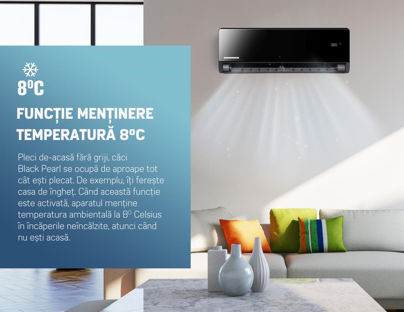 AER CONDITIONAT HEINNER BLACKPEARL HAC-BP18WIFI-BK - imagine 11