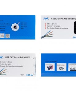Cablu UTP CAT5e PNI U05 cu 4 perechi pentru internet - imagine 9