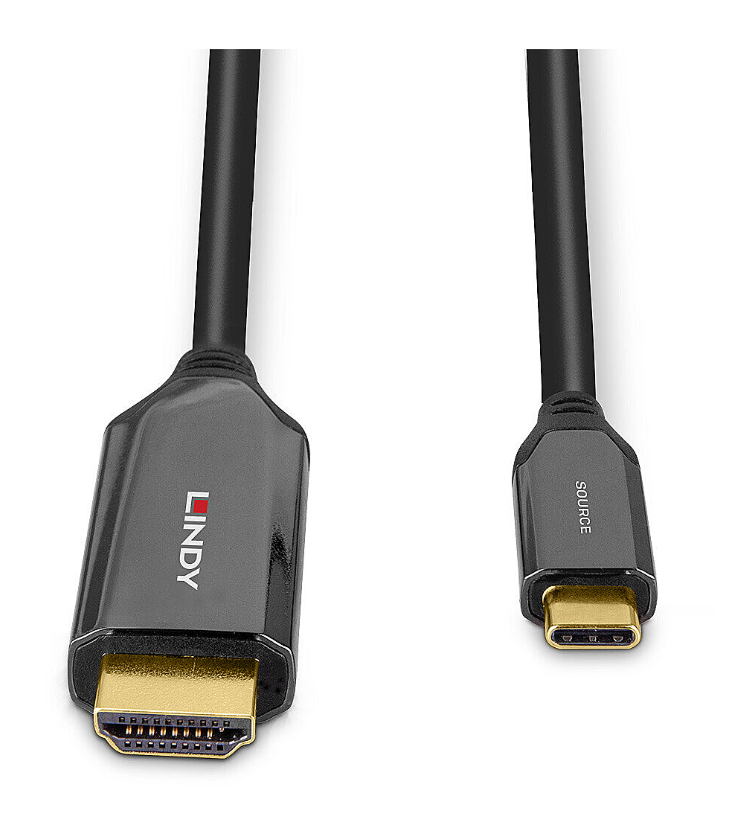 Cablu Lindy 3m Type-C la HDMI 8K60 - imagine 3