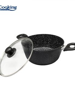 SEMIOALA ALUMINIU FORJAT 24x10 CM,3.8L,ONIX, COOKING BY HEINNER