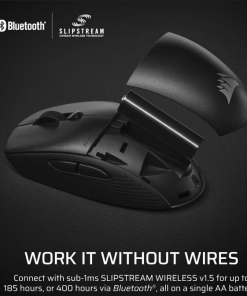 Mouse Gaming Wireless CORSAIR M55, 24000 dpi, Negru - imagine 5