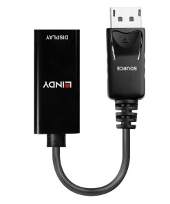 Adaptor Lindy LY-41718, DisplayPort 1.2 to HDMI 1.4, negru