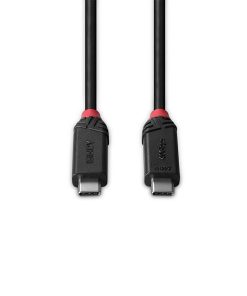 Cablu Lindy 2m USB4 240W Type C, 40 Gbps, Black - imagine 3