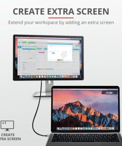 Cablu Trust Calyx, USB-C to HDMI, 1.8m, negru - imagine 3