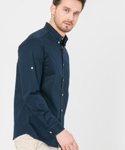 CAMASA CASUAL BARBATI DARK NAVY XL - imagine 2