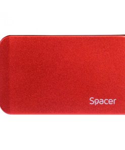 Rack extern HDD/SSD 2.5" Spacer USB 3.0 rosu