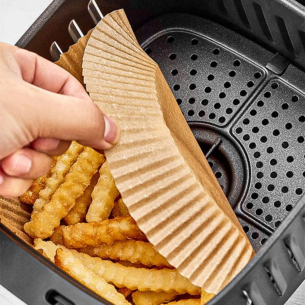 PAPER TRAY SET FOR HOT AIR FRYER HEINNER HAF-PPROUNDC23, 100PCS/SET - imagine 7