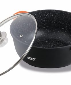 CRATITA ALUMINIU TURNAT+CAPAC,16x7.5 CM, 1.2 L, DARK LINE,COOKING  BY