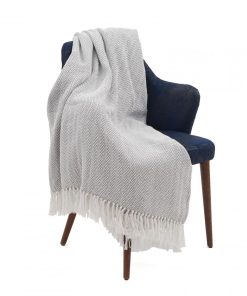 CUVERTURA PLED 200X220 CM ZAG GREY
