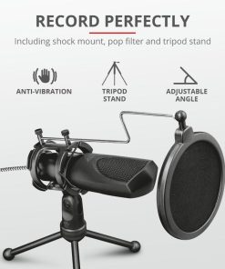 Microfon Trust GXT 232 Mantis, tip Condenser, USB, Noise Reduction - imagine 7
