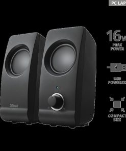 Boxe Stereo Trust Remo 2.0 Speaker Set, 8W, negru - imagine 2