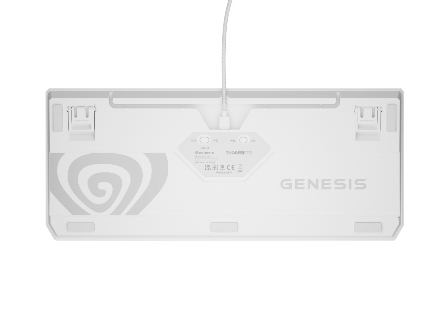 Tastatura Mecanica Gaming Genesis Thor 230 TKL, RGB, Wireless, Alb - imagine 20