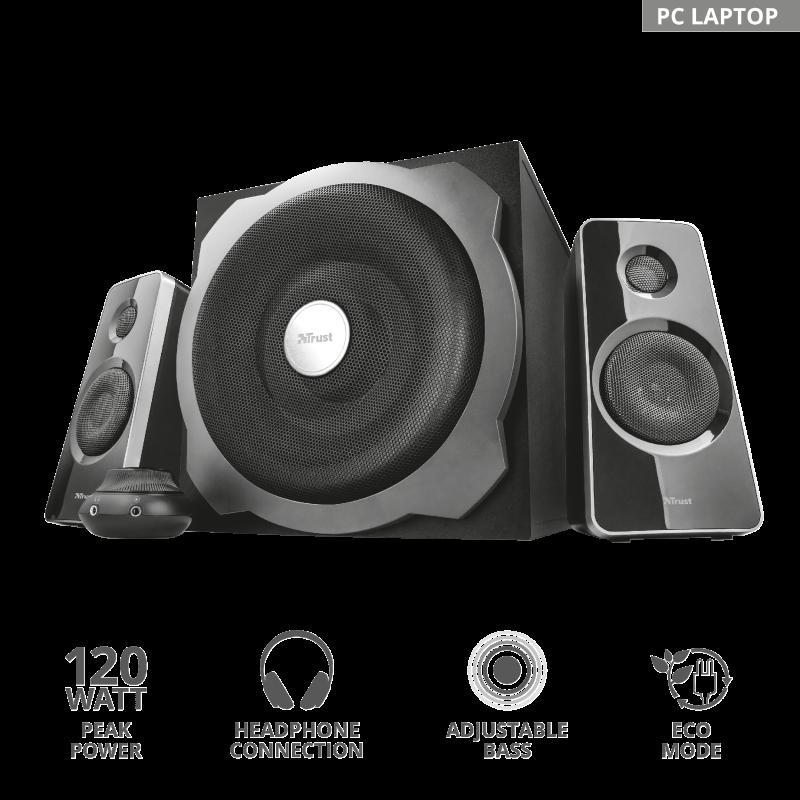 Boxe Stereo Tytan 2.1 Speaker Set - black - imagine 3