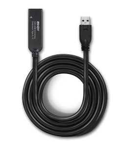 Cablu Lindy 10m USB 3.0 Act. Extension USB A to - imagine 2
