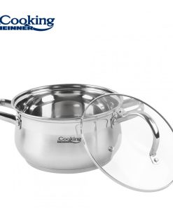 SEMIOALA INOX+CAPAC, 24 X 13.5 CM, 6.1 L, AMIRA, COOKING - imagine 2