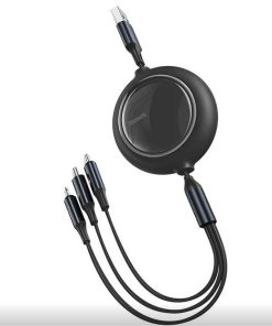 CABLU alimentare si date Baseus Bright Mirror 2 One-for-three Retractable, - imagine 3