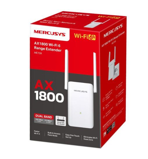 Mercusys Ax1800 Wi-Fi Range Extender ME70X; Dual-Band, Standarde Wireless: IEEE - imagine 4