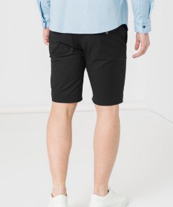 PANTALONI SCURT CASUAL BARBATI BLACK XXL - imagine 2