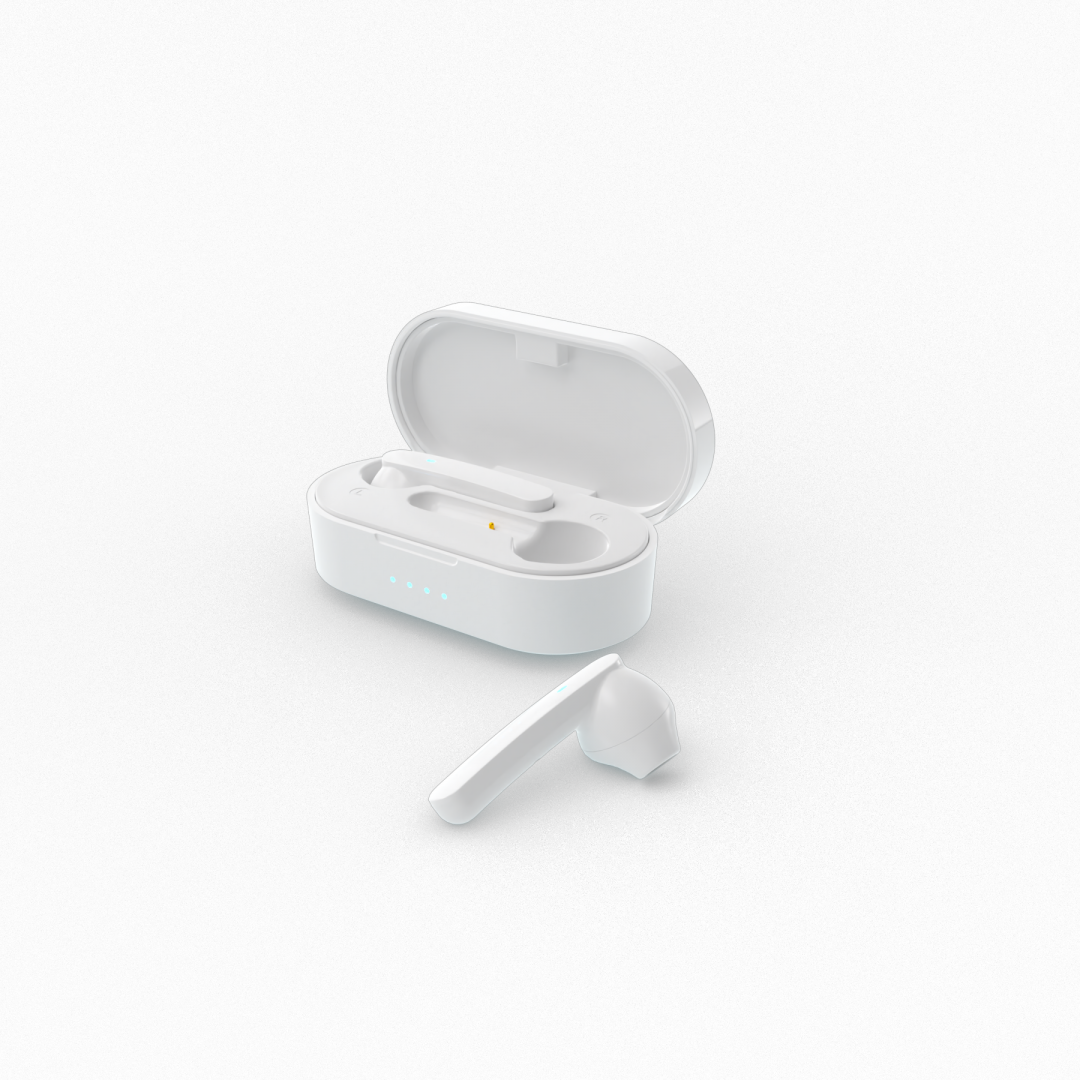 Casti Head-band AKAI BTE-J10W, Wireless, Alb - imagine 3