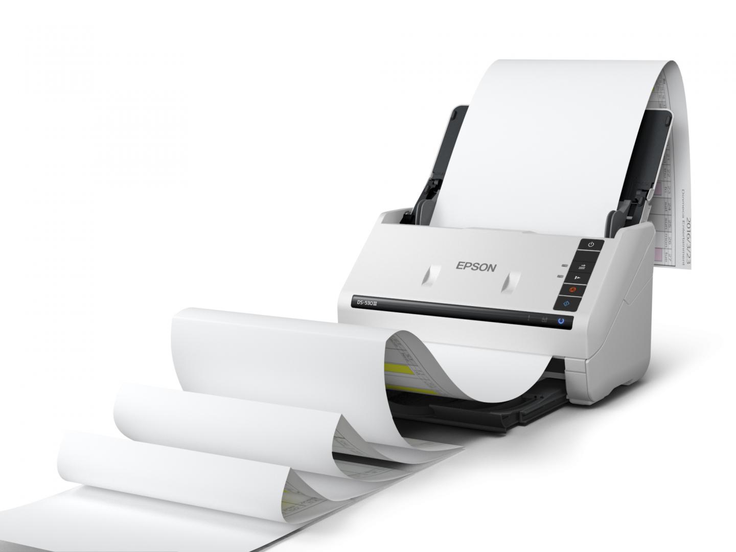 Scanner Epson WorkForce DS-530III, A4, Duplex, Sheetfed, USB - imagine 3